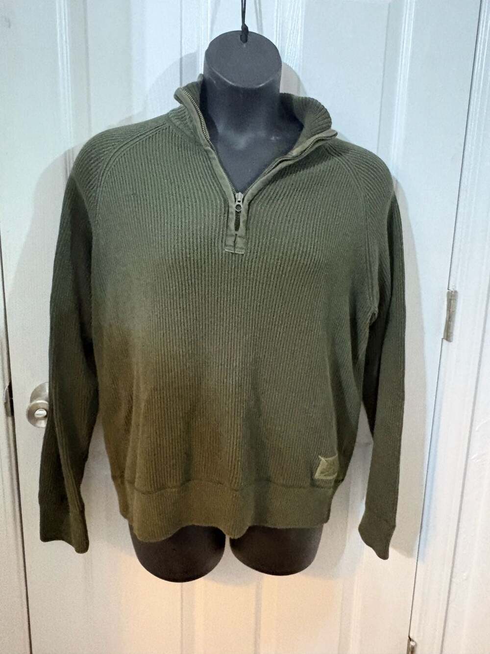 Polo Jeans Co. Ralph Lauren Green Ribbed Knit sweater